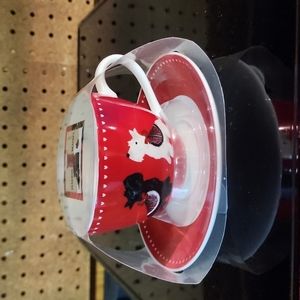 Harris & Maybel Yorkies Mug and Saucer